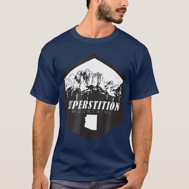 Superstition Mountain  ARIZONA HIKING T-Shirt (Front)