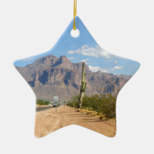 Superstition Mountain - Panoramic Ceramic Tree Decoration