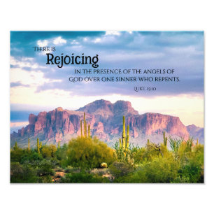 Superstition Mountains Arizona Desert Soft Purple Photo Print