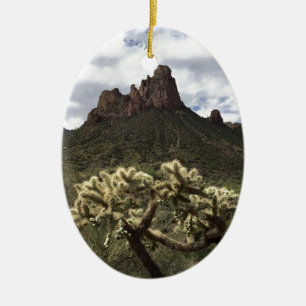 Superstition Mountains Ceramic Tree Decoration