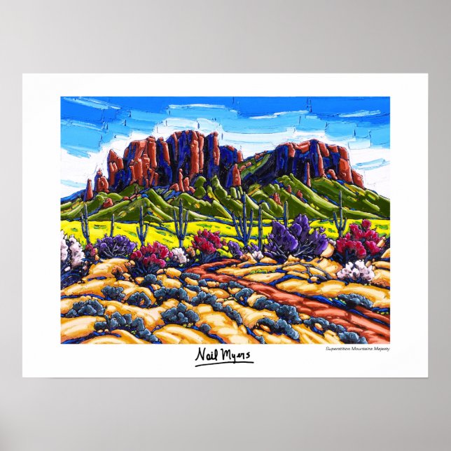 Superstition Mountains Majesty Poster (Front)