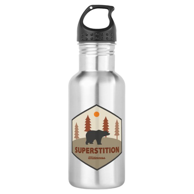 Superstition Wilderness Arizona Bear 532 Ml Water Bottle (Front)