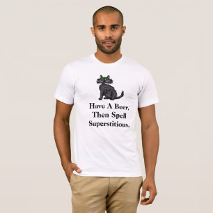 Superstitious Black Cat T-shirt