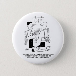 Superstore Retail Shop Worker and Shop Manager 6 Cm Round Badge