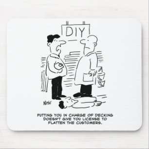 Superstore Retail Shop Worker and Shop Manager Mouse Mat