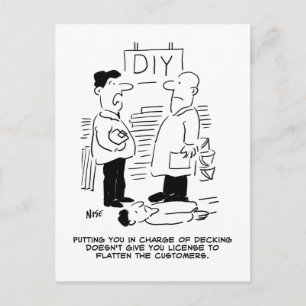 Superstore Retail Shop Worker and Shop Manager Postcard