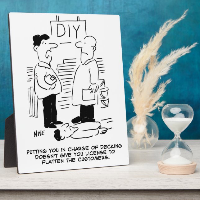 Superstore Retail Shop Worker DIY Shop Manager Plaque (Side)