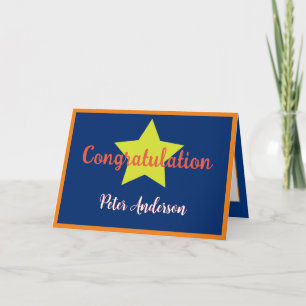 Superstrar Congratulation Card