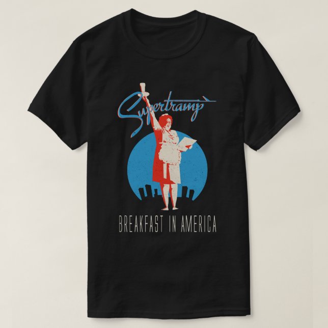Supertramp Breakfast in America T-Shirt (Design Front)
