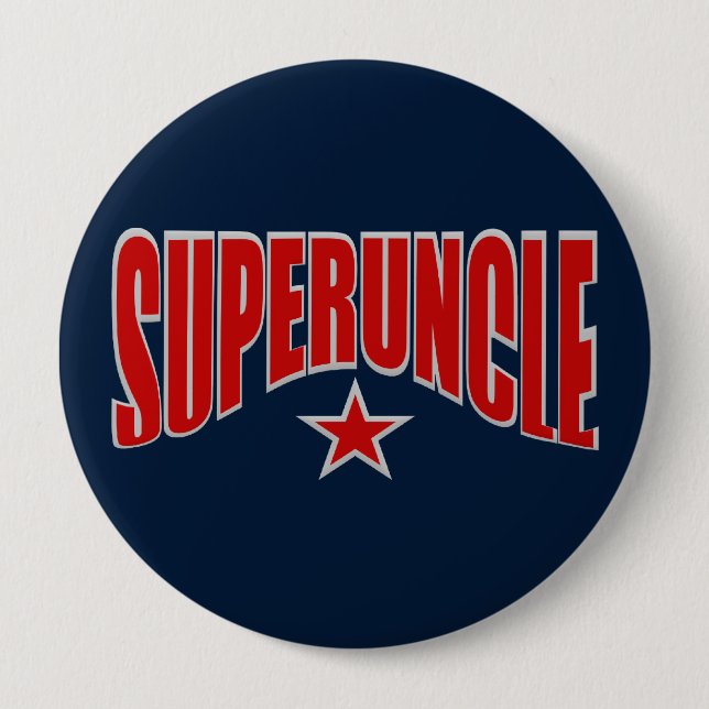 SUPERUNCLE button - customisable (Front)