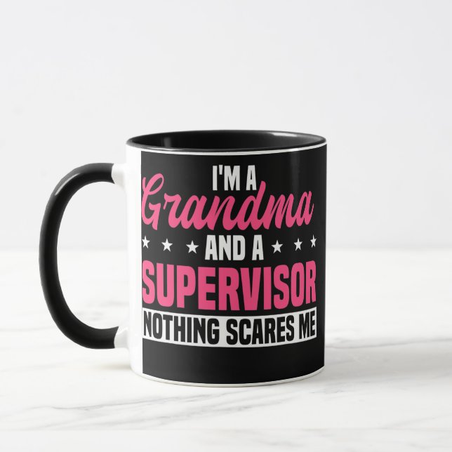 Supervisor Grandma Boss Manager Coordinator Mug (Left)