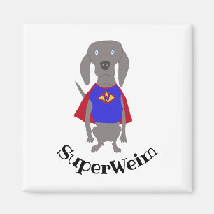 SuperWeim Grey Ghost Weimaraner Dog Magnet