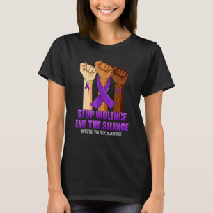 Suport Stop Violence And Silence Domestic Violence T-Shirt
