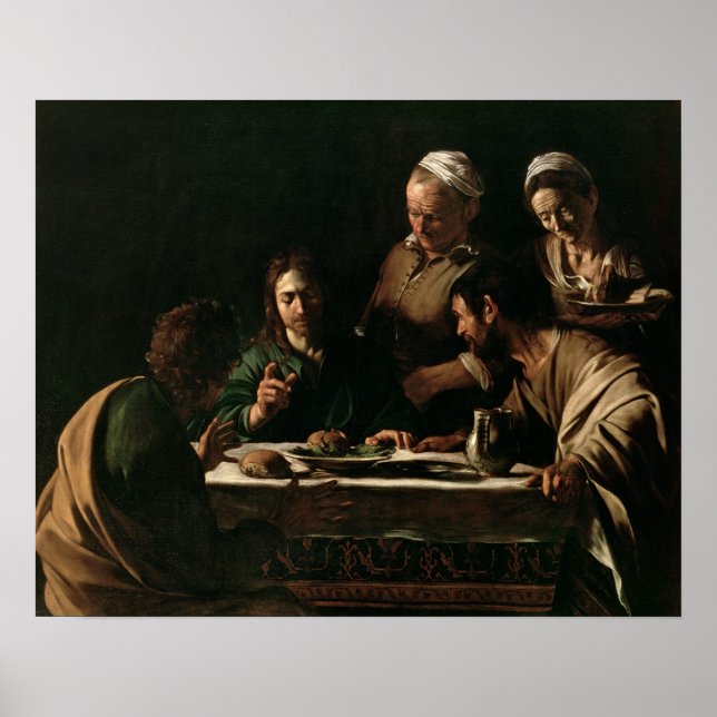 Supper at Emmaus, 1606 Poster (Front)