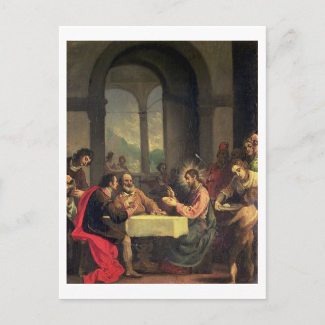 Supper at Emmaus, c.1600-05 (oil on panel) Postcard (Front)