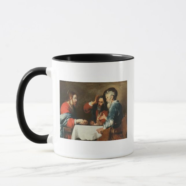 Supper at Emmaus (oil on canvas) 2 Mug (Left)
