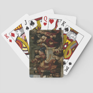 Supper at Emmaus (oil on canvas) Playing Cards