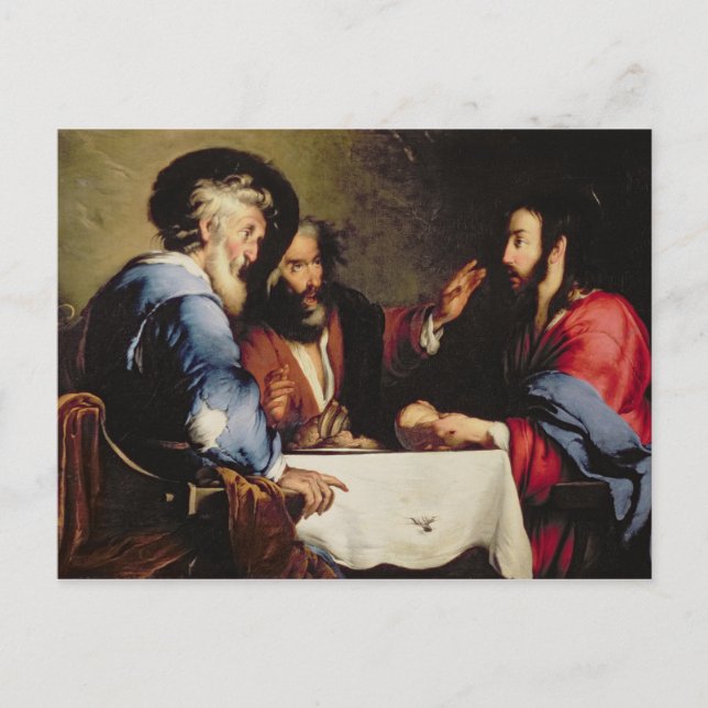 Supper at Emmaus Postcard (Front)
