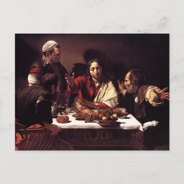 Supper at Emmaus Postcard (Front)