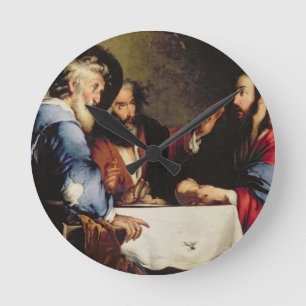 Supper at Emmaus Round Clock