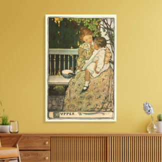 Supper by Jessie Willcox Smith Canvas Print