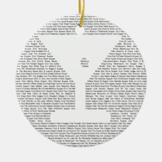 Supper Clubs of Wisconsin - Martini Ceramic Tree Decoration