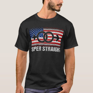 Supper Straight American Flag T-Shirt
