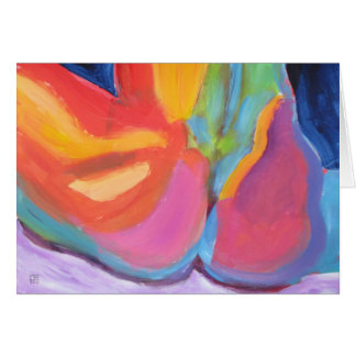 Supple Buttocks greeting card
