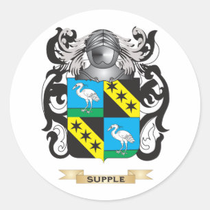 Supple Coat of Arms (Family Crest) Classic Round Sticker