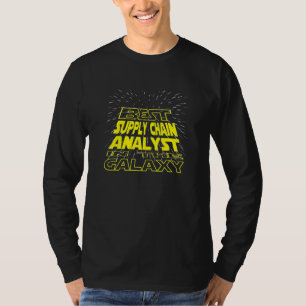 Supply Chain Analyst  Cool Galaxy Job T-Shirt