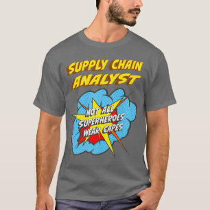 Supply Chain Analyst Funny Superhero Job Premium  T-Shirt