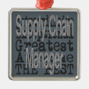 Supply Chain Manager Extraordinaire Metal Tree Decoration