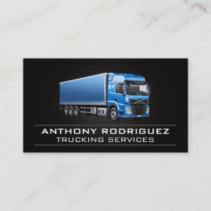 Supply Chain Truck   Carrier Logistics  Business Card
