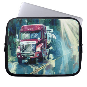 Supply Truck Driver's Arty Laptop Sleeve