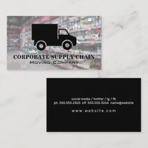 Supply Truck   Logistics Network Business Card