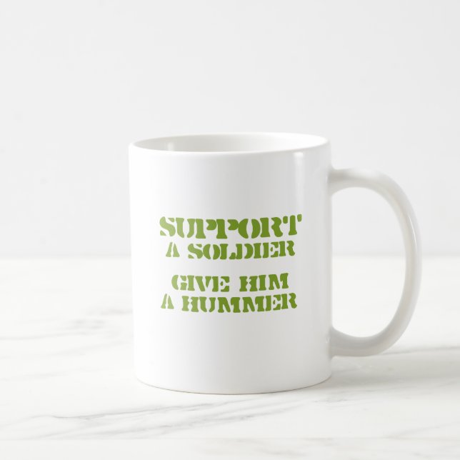 Support a Soldier - Give him a hummer Coffee Mug (Right)