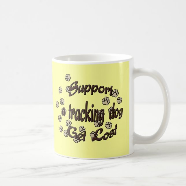 Support a Tracking Dog Coffee Mug (Right)