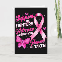 Support Admire Honour Breast Cancer Awareness Shir