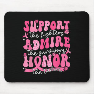 Support Admire Honour Breast Cancer Awareness Warr Mouse Mat