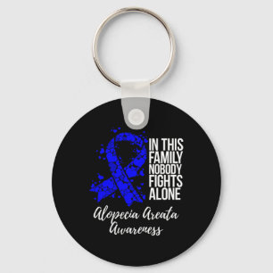 Support Alopecia Areata Awareness Key Ring