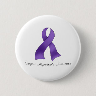Support Alzheimer's Awareness 6 Cm Round Badge