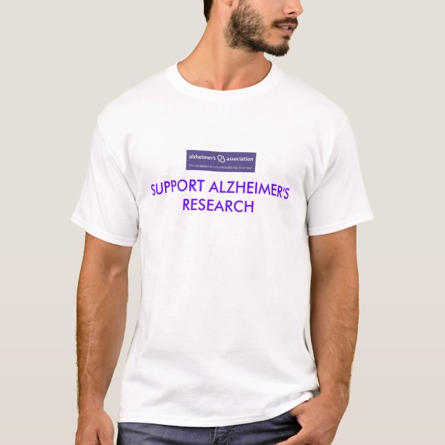Support Alzheimer's Research T-Shirt... T-Shirt (Front)