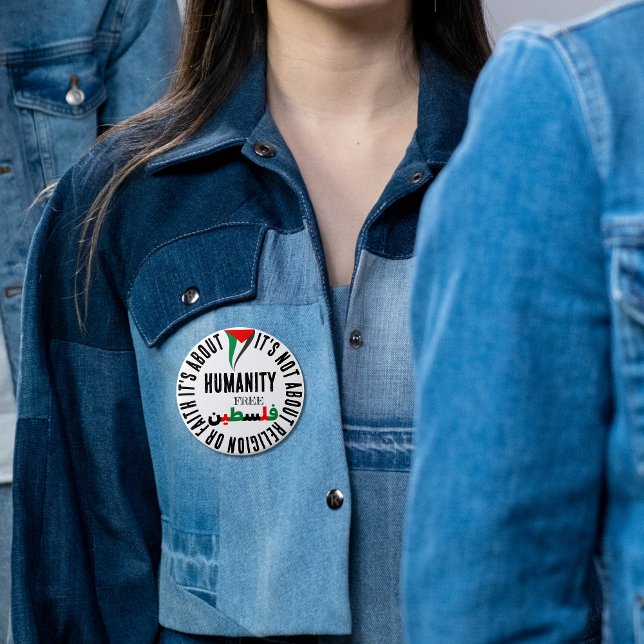 Support and Free Palestine Flag 6 Cm Round Badge (Creator Uploaded)