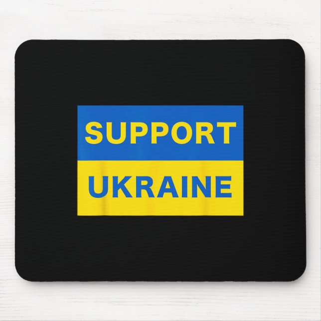 Support And Stand With Ukraine Pro-democracy Freed Mouse Mat (Front)