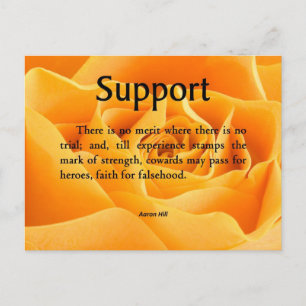 Support and Strength Postcard