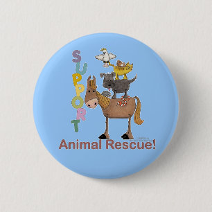 Support Animal Rescue 6 Cm Round Badge