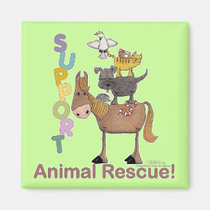Support Animal Rescue Magnet