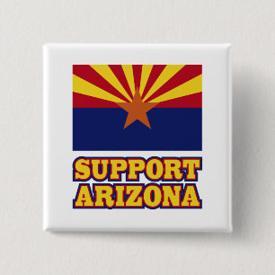 Support Arizona 15 Cm Square Badge