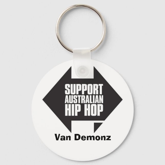 SUPPORT Aussie Hip Hop Key Ring (Front)