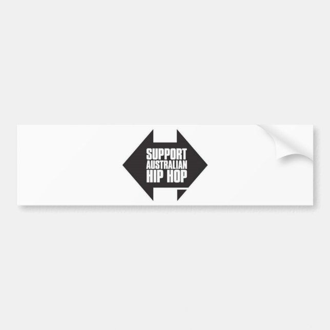 Support Australian Hip Hop Bumper Sticker (Front)